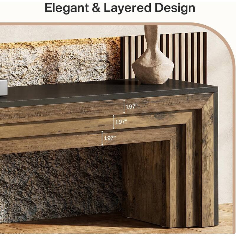 70.9-Inch Wooden Dining Bench, Extra Long Kitchen Bench Seating for Dining/Living Room, Entryway, Bedroom