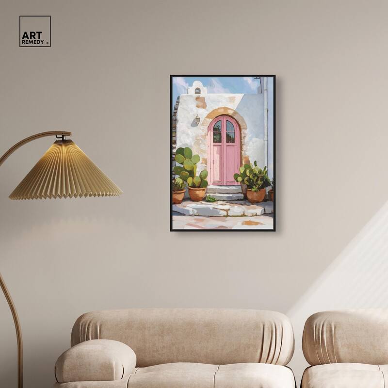 Pink Door I Canvas by Art Remedy