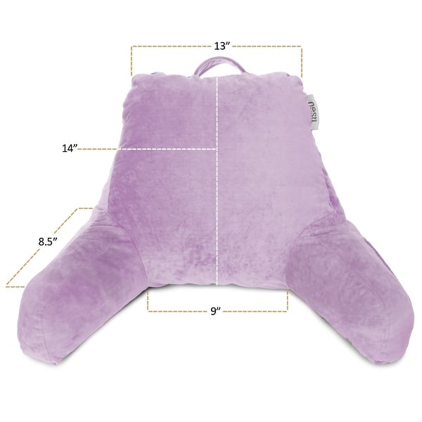 dimension image slide 39 of 62, Nestl Memory Foam Reading Pillow with Backrest, Arms and Pockets