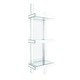 preview thumbnail 2 of 4, Allan Andrews Contemporary 3-Tier Mirrored Wall Shelf Display - 44"H x 12"W x 8.25"D