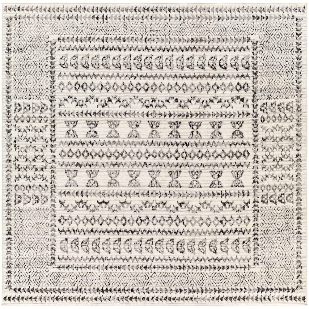 Livabliss Freddie Nordic Bordered Area Rug