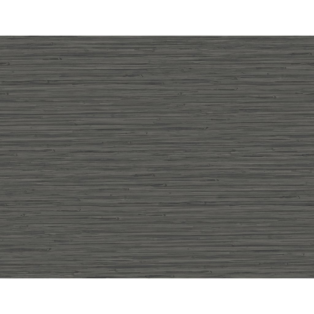 A-Street Prints Rushmore Black Faux Grasscloth Wallpaper