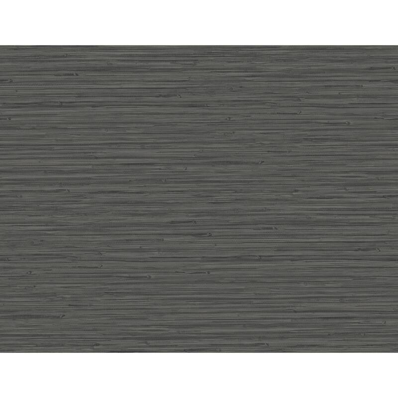A-Street Prints Rushmore Black Faux Grasscloth Wallpaper