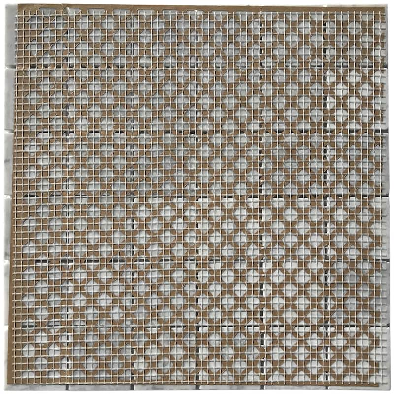Carrara Marble 2" x 2" Grid Polished Mosaic Tile