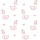 preview thumbnail 3 of 1, Pink Swans Nursery Wallpaper Peel and Stick