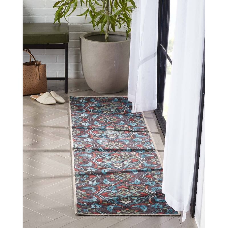Well Woven Kings Court Florence Tile Multi-Medallion Modern Area Rug
