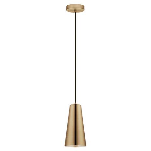 Eglo Pratella 1 Brushed Gold 1-light Mini Pendant