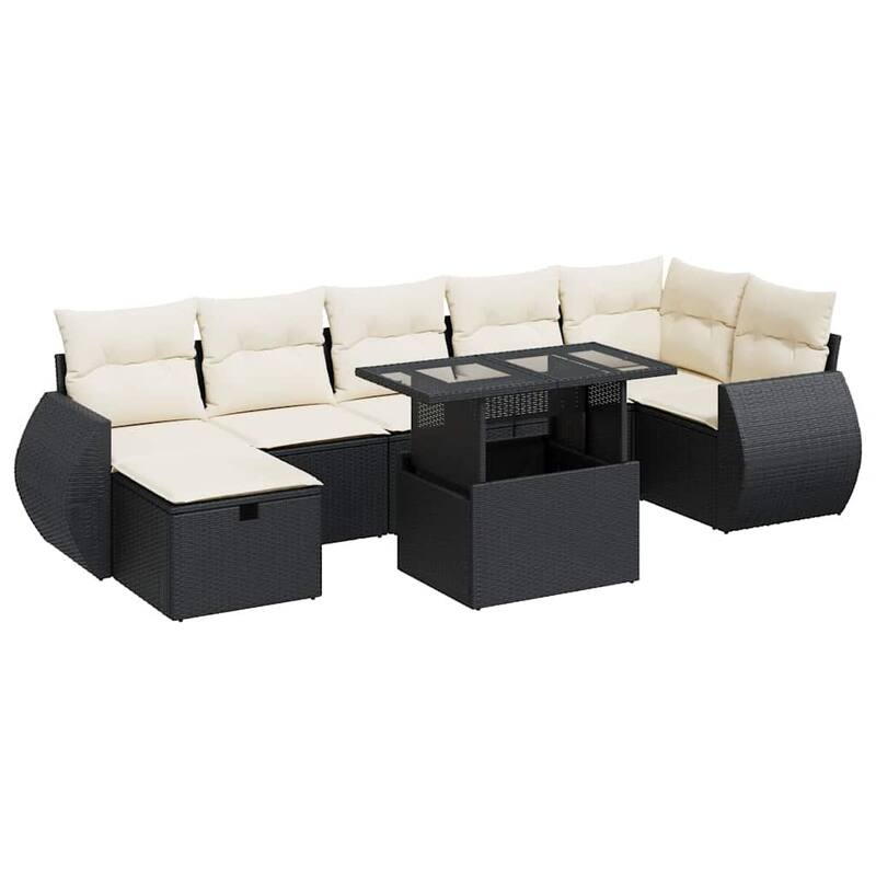 8 Piece Outdoor Sofa Set with Cushions