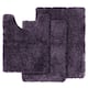 Porch & Den Lorena Shaggy/ Non-slip Rubber Backed Bath Rug Set - 3 Piece Set - Eggplant Purple