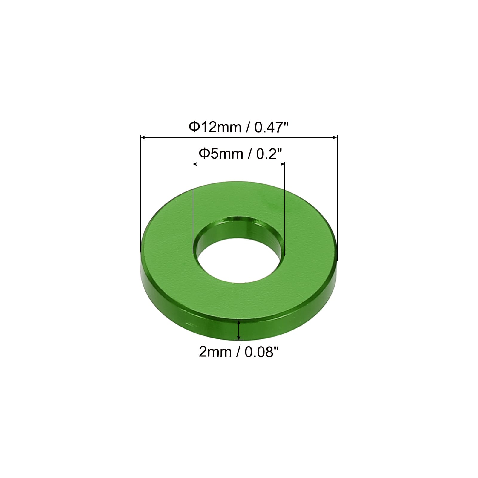 Flat Washer Gasket Anodized Countersunk Washer,Washers for Screw RC/FPV/PC/Drone/Mechanical Accessories Model Parts