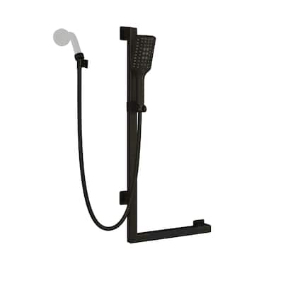 Seville Slide Bar ADA Compliant 500 lb Weight Capacity Slide Bar with Multi-function Handshower Left Oil Rubbed Bronze