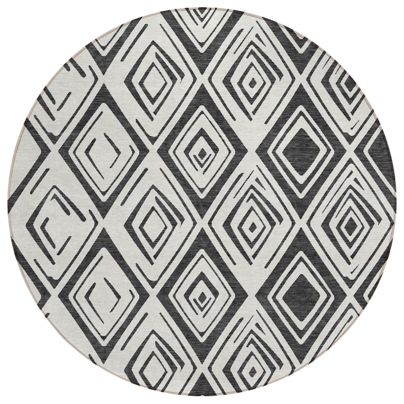 Machine Washable Indoor/ Outdoor Chantille Ombre Diamonds Rug