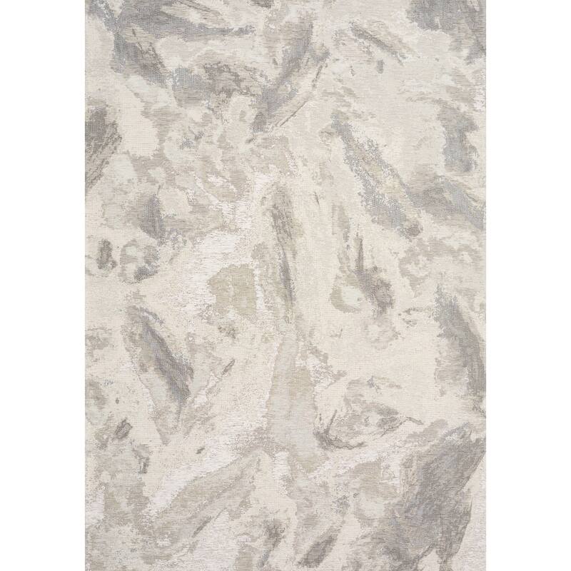 HomeRoots Abstract Modern Rectangle Area Rug - 5' X 8'