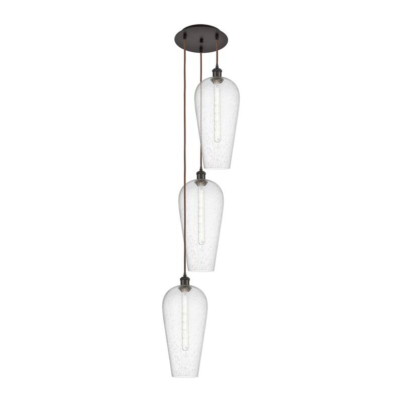Innovations Lighting Endless Possibilities Ballston - Chelsea - 3 Light 15" Cord Hung Multi Pendant - Oil Rubbed Bronze/Seedy