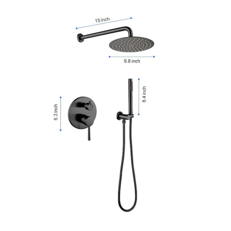 Rain Shower Head Systems Wall Mounted Shower