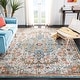 preview thumbnail 6 of 18, SAFAVIEH Madison Sabire Boho Medallion Distressed Rug - Black/Teal - 5' 3" x 7' 6"