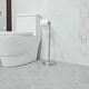 preview thumbnail 13 of 16, Freestanding Toilet Paper Roll Holder for Bathroom Kitchen and Washroom Brushed Nickel