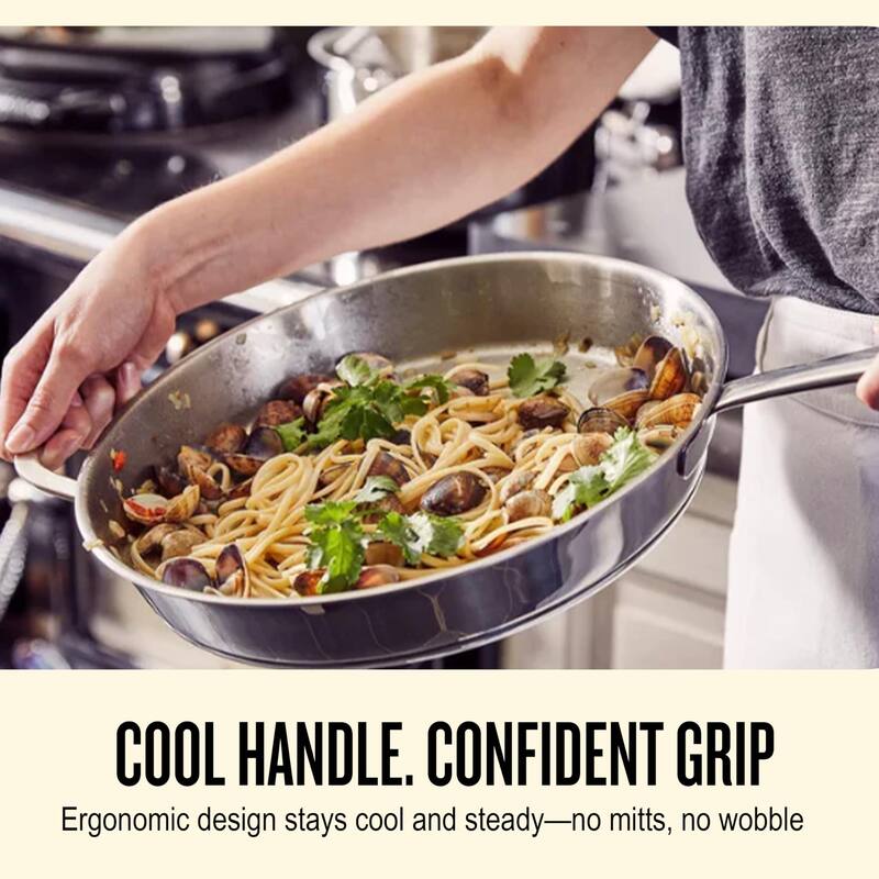 Alva Maestro 5-Ply Stainless Steel Frying Pan