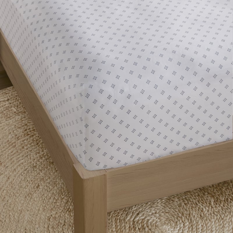 Chelsea Square Reese Chambray Print Microfiber Comforter Set with Bed Sheets
