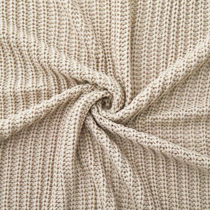 Lightweight Soft 50"x60" Chunky Knit Throw Blanket Couch Cover