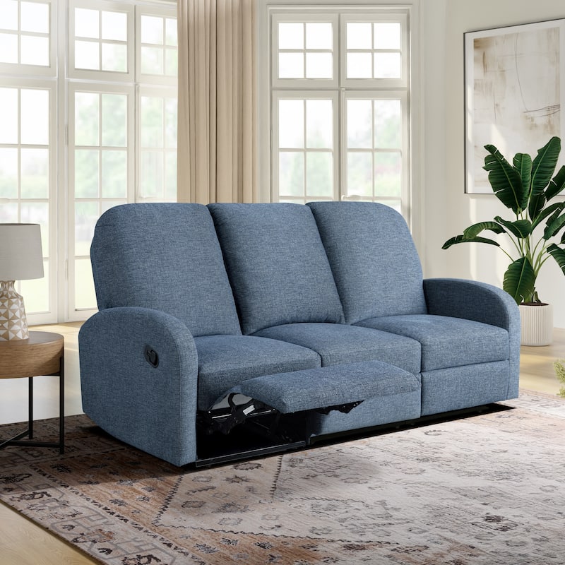 Relax-A-Lounger Parker Reclining Sofa in Woven Polyester Fabric