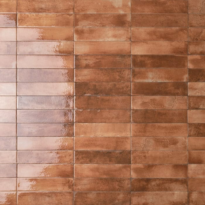 Mojave 2" x 10" Porcelain Tile - Cotto Orange Brick - 2 x 10