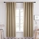 preview thumbnail 33 of 36, Deconovo Back Tab Blackout 42 Width Curtains (2 Panel) 42 x 45 - Khaki