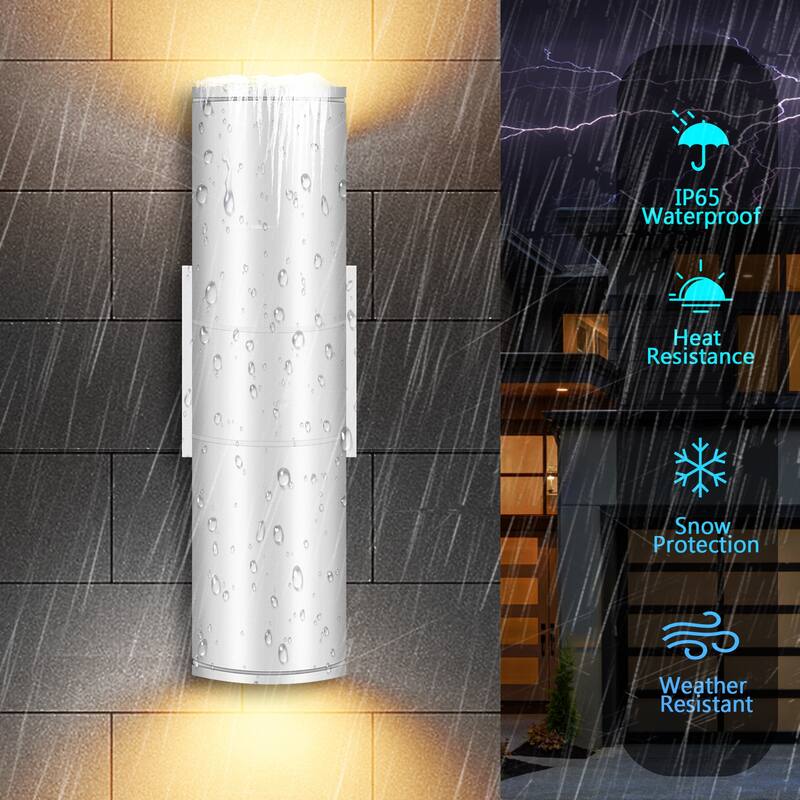 Dusk to Dawn Outdoor Lighting Sensor Wall Lights, IP65 Waterproof Aluminum for Porch Patio etc