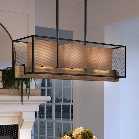 Luxury Minimalist Chandelier, 11"H x 35"W, with Modern Style, Oil Rubbed Bronze, by Urban Ambiance