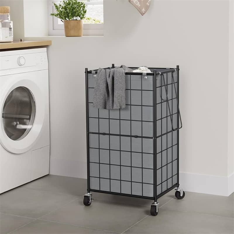 Laundry Hamper with Wheels - 16.9"L x 12.2"W x 28.1"H