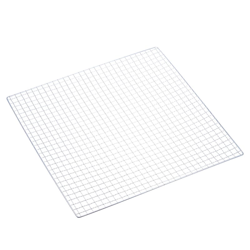 Square BBQ Grill Net 17.7"x17.7" Galvanized Iron Barbecue Mesh Mat for Baking
