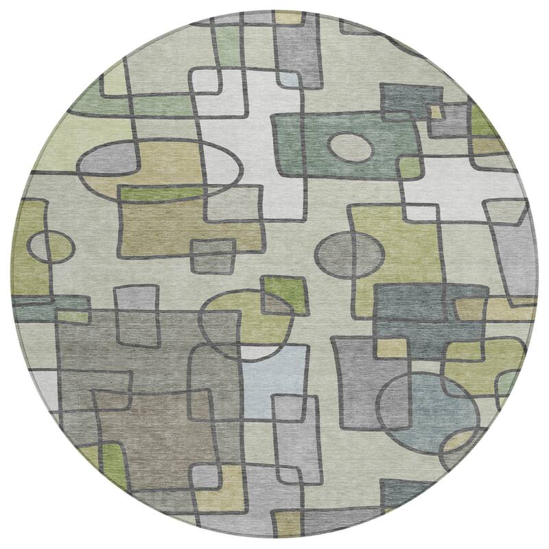 Machine Washable Indoor/ Outdoor Contemporary Prenner Chantille Rug