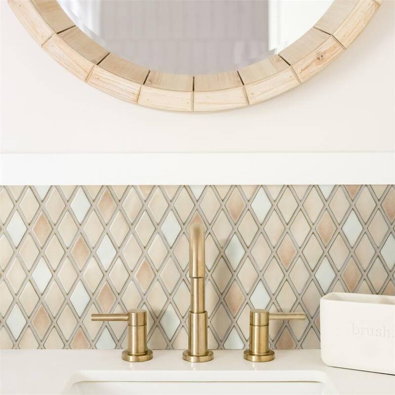 Merola Tile Hudson Kite Truffle 10-1/8" x 11-3/4" Porcelain Floor and Wall Tile