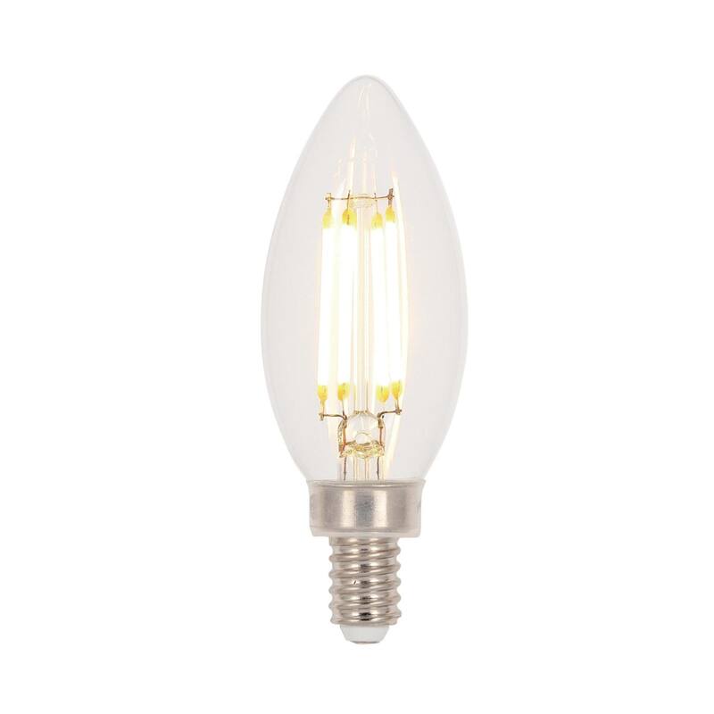 Westinghouse Lighting 4.5 Watt (60 Watt Equivalent) Clear B11 Dimmable Filament LED Light Bulb, Candelabra Base, 6 Pack - 6-Pack
