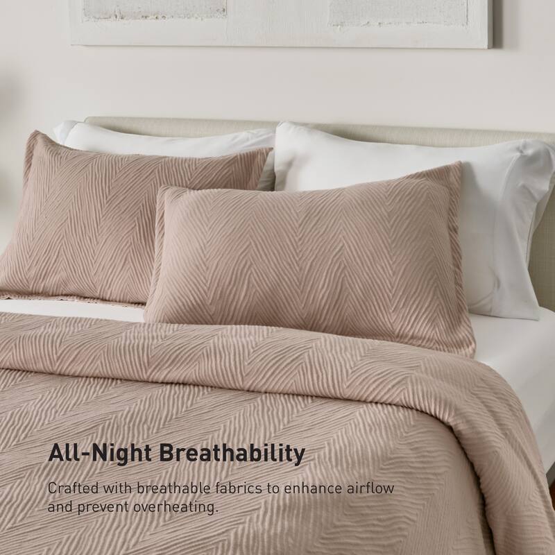 BEDGEAR Performance Duvet Cover and Sham Set - Moisture-Wicking Breathable Cooling Bedding