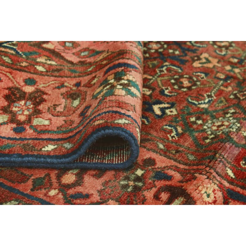 Fine Vintage Distressed Bakir Rust/Brown Runner - 3'6" x 8'5"