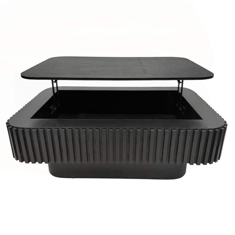 38.6in Fluted Lift-top Coffee Table