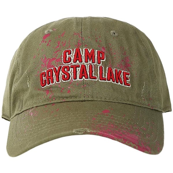Shop Friday The 13th Camp Crystal Lake Frayed Dad Cap Overstock 31060981