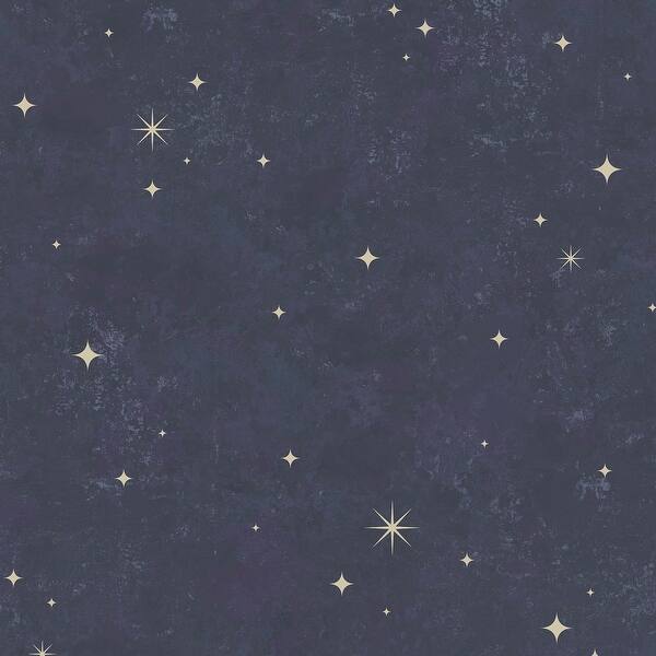 slide 2 of 4, Transform Starlight Black Peel & Stick Wallpaper