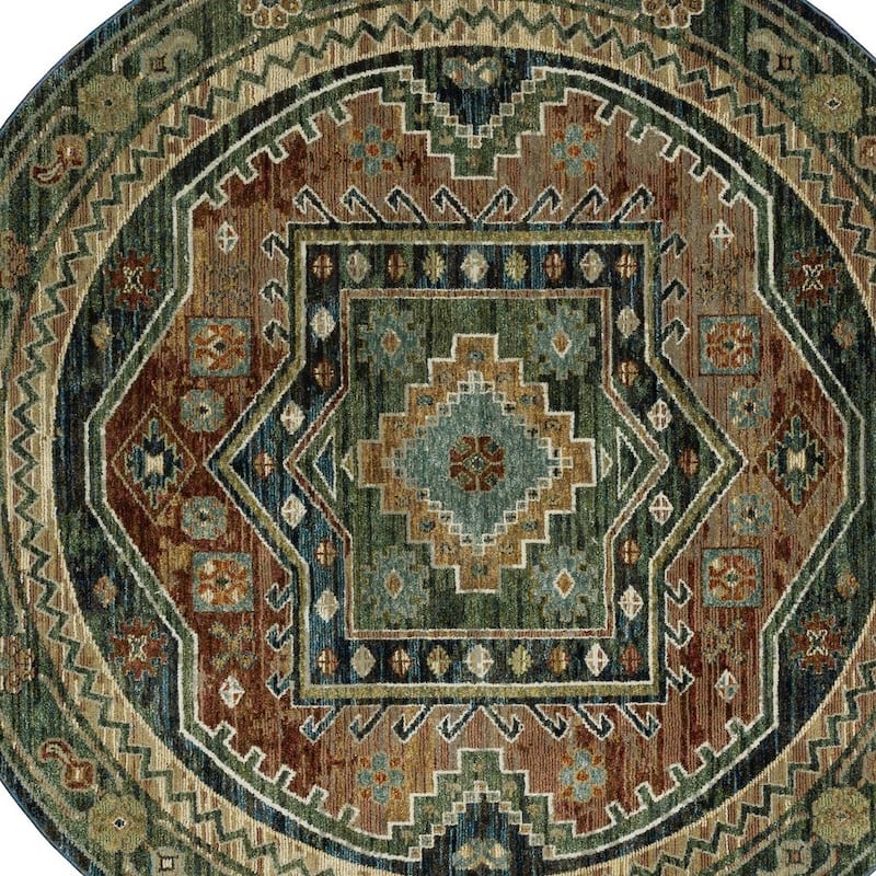 HomeRootsTribal Bohemian Rectangle Area Rug