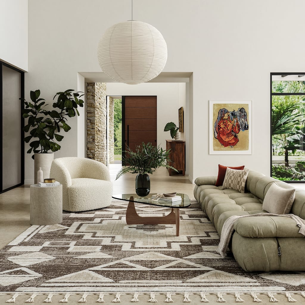 Gatsby Southwestern Tasseled Area Rug