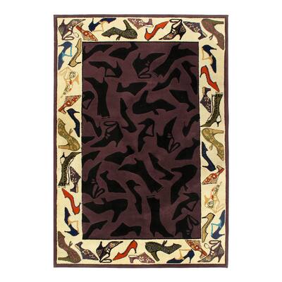 Andy Warhol Fine Machine Modern rug 5' x 8' - 5' x 8'