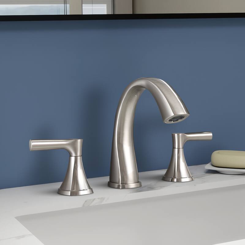 Topcraft Two Handle Bathroom Sink Faucet with Pop-Up Drainer