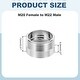 preview thumbnail 28 of 26, Faucet Aerator Adapter, Male to Male Brass Faucet Adapter with Washer for Kitchen Bathroom Sink Water Filter - Silver M20 Female to M22 Male, 13mm Length