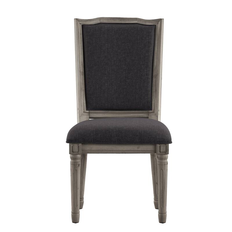 Deana Ornate Linen Dining Chairs (Set of 2) by iNSPIRE Q Artisan