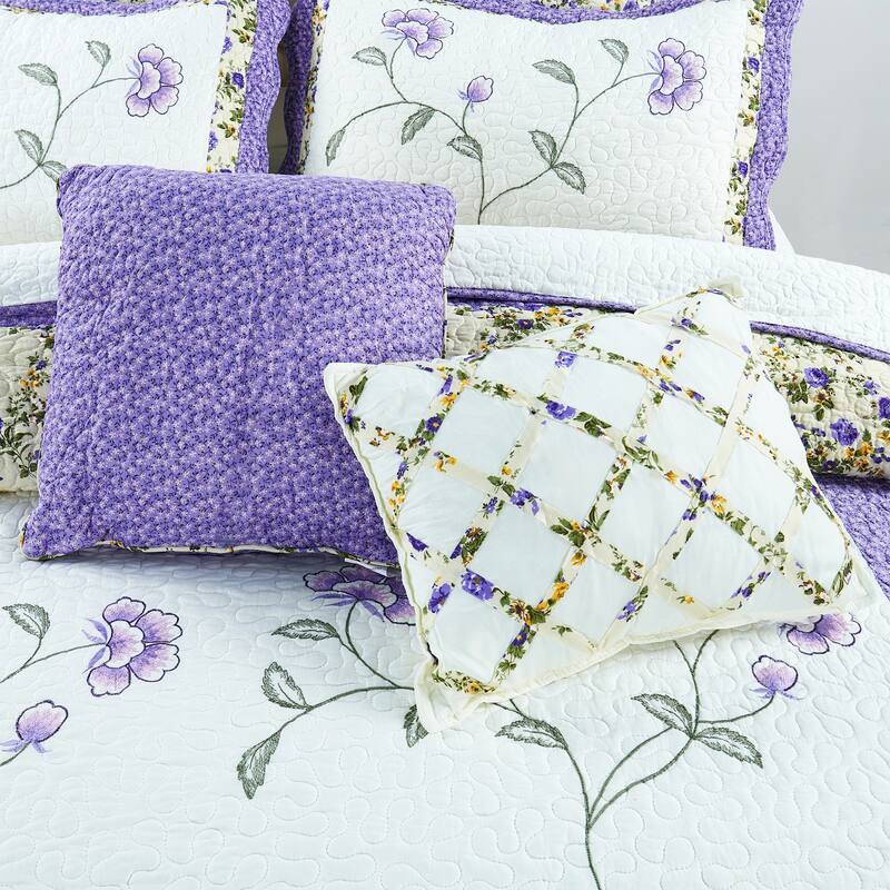 Serenta Oversized Saigon 7 Piece Bedspread Set, Queen and King