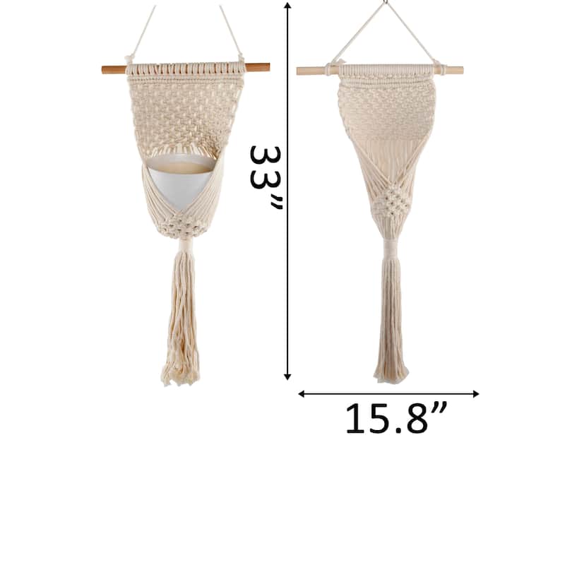 33"L Macrame Plant Hanger