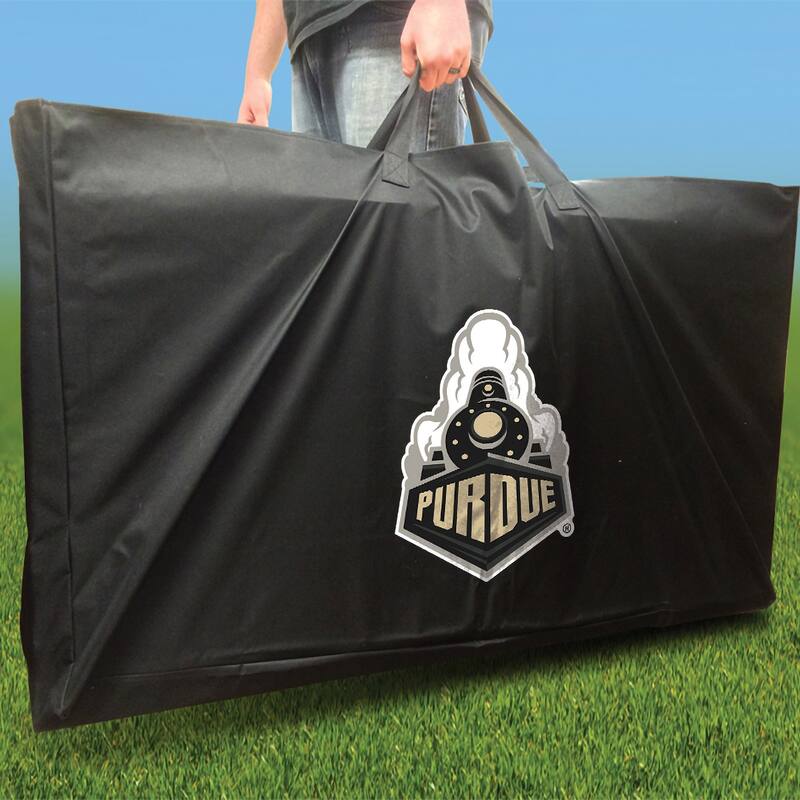 Purdue Boilermakers Striped Outdoor Cornhole Board Set
