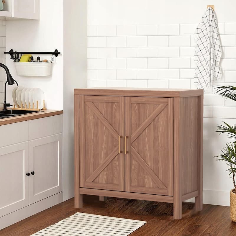 Storage Cabinet with Door, Floor Standing Kitchen Pantry Cabinet, Sideboard Buffet Table, Coffee Bar Cabinets