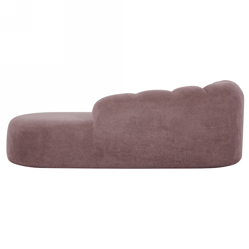 Christopher Knight Home - Modern Curved Upholstered Sofa with Sculptural Bubble Back